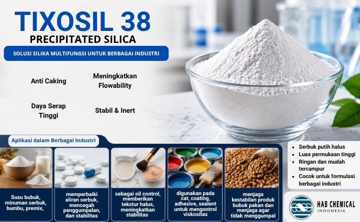 Tixosil 38 : Bahan Pendukung Produksi dengan Peforma Konsisten