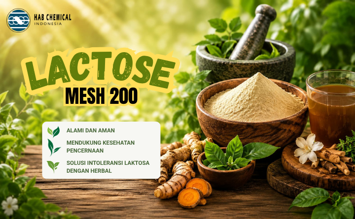Lactose Mesh 200 Jadi Bahan Pendukung Utama Industri Jamu Modern