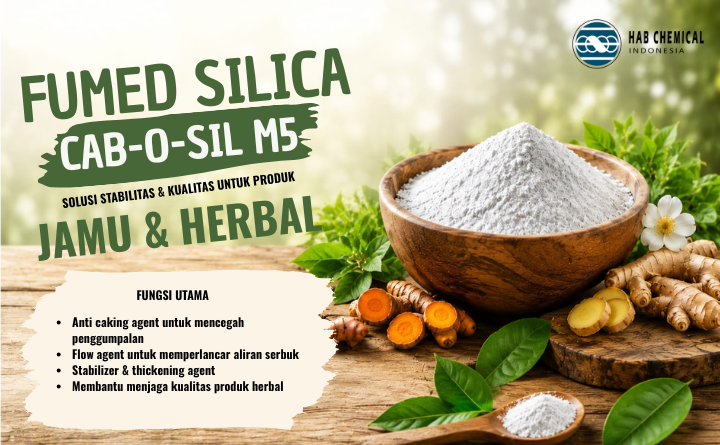 Fumed Silica CAB-O-SIL M5 Hadir Sebagai Solusi untuk Produk Herbal Premium
