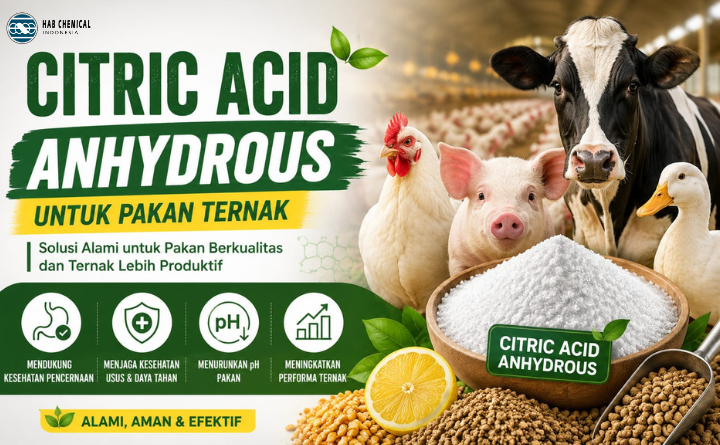 Penggunaan Citric Acid Anhydrous Solusi Efektif untuk Meningkatkan Kualitas dan Efisiensi Pakan Ternak