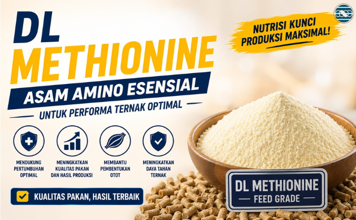 DL Methionine : Nutrisi Esensial untuk Meningkatkan Performa dan Efisiensi Pakan Ternak