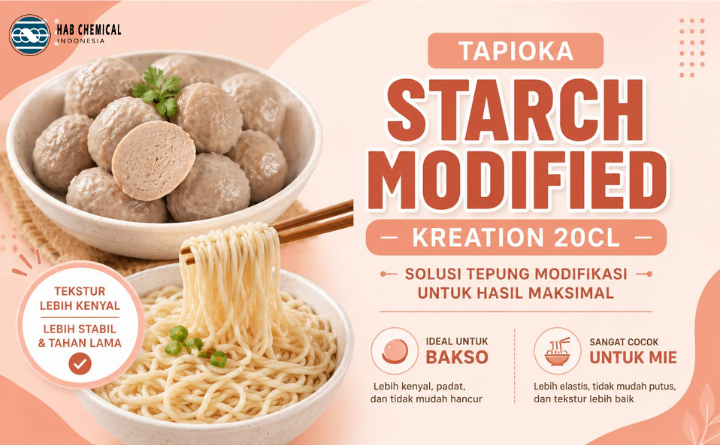 Kunci Produk Bakso dan Mie yang Lebih Berkualitas dengan Tapioka Starch Modified Kreation 20CL