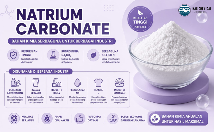 Soda Ash (Natrium Carbonate) : Fungsi dan Aplikasi Luas di Berbagai Industri