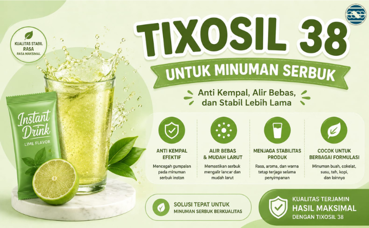 Stop Minuman Serbuk Menggumpal! Gunakan Tixosil 38 untuk Hasil Maksimal