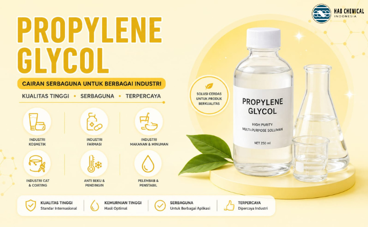 Kunci Sukses Produksi Industri yang Lebih Berkualitas? Gunakan Propylene Glycol dari Supplier Terpercaya