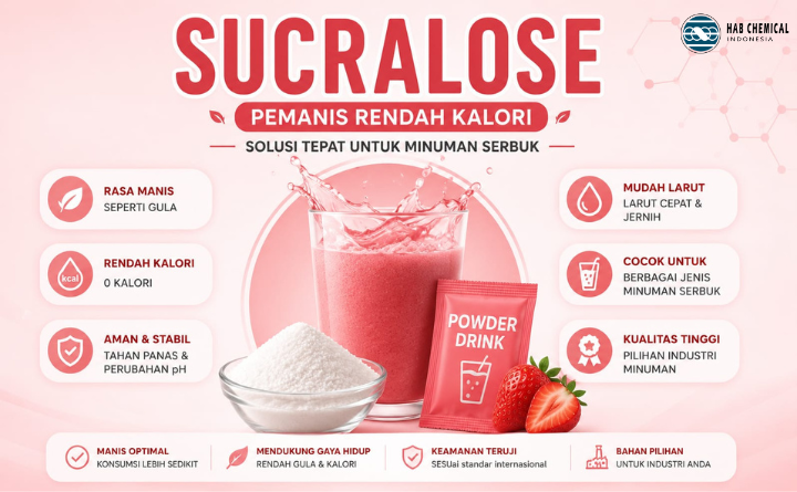 Rahasia Minuman Serbuk Lebih Manis Tanpa Gula Berlebih Gunakan Sucralose