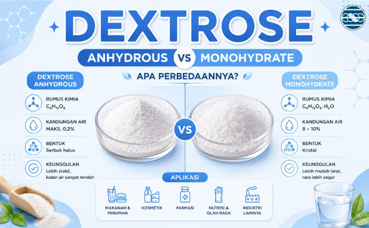 Mana yang Lebih Cocok? Dextrose Anhydrous atau Monohydrate