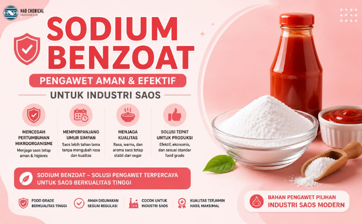 Pengawet Andal untuk Saos Berkualitas Tinggi dengan Sodium Benzoat
