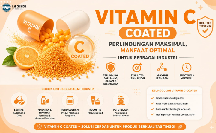 Inovasi Vitamin C untuk Industri Pangan, Pakan, dan Farmasi